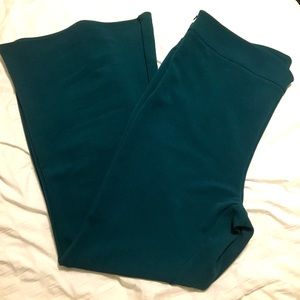 Tall Green Stretchy Flared Leg Slack